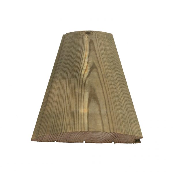 עץ אורן חצי לוג מחוטא 20X140 מ"מ