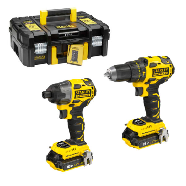 סט מברגת פוטר ומברגת אימפקט V20 בארגז Stanley