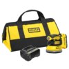 מלטשת אקצנטרית STANLEY SFMCW220D1S‑QW סט 20V כולל סוללה ומטען