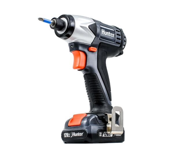 מברגת אימפקט 12V עם סוללה ומטען Hunter