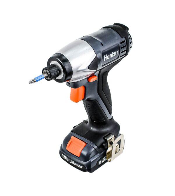מברגת אימפקט 12V עם סוללה ומטען Hunter