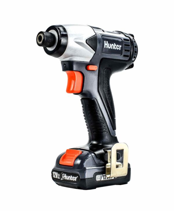מברגת אימפקט 12V עם סוללה ומטען Hunter