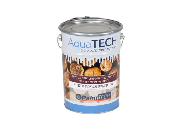 לכה שקופה על בסיס מים לעבודות חוץ AquaTECH