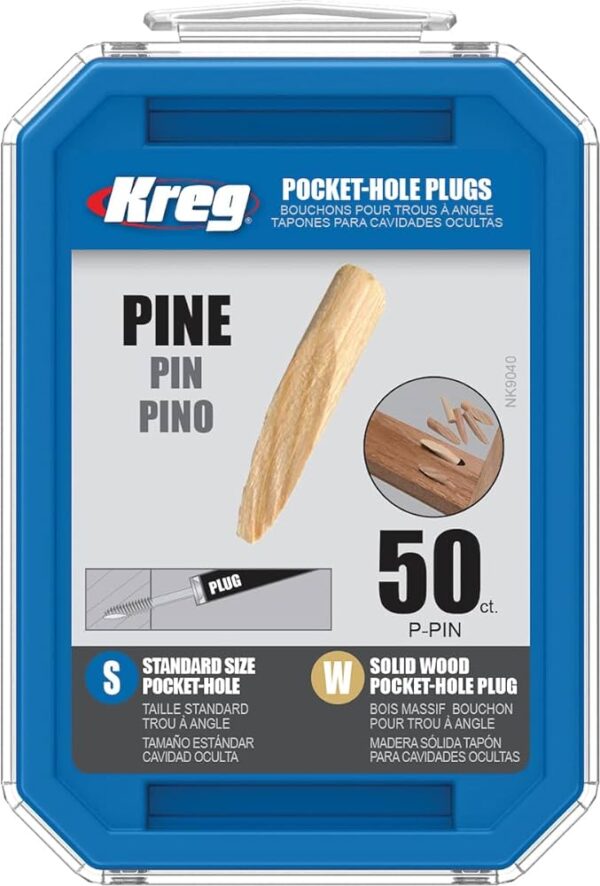 פקק עץ אורן לסתימת חורי כיס 50 יחידות KREG
