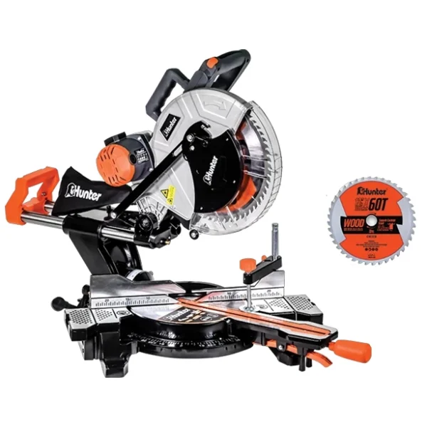 מסור גרונג פנדל "12 עם לייזר ומנוע עליון 2000W | Hunter דגם 100613‑009