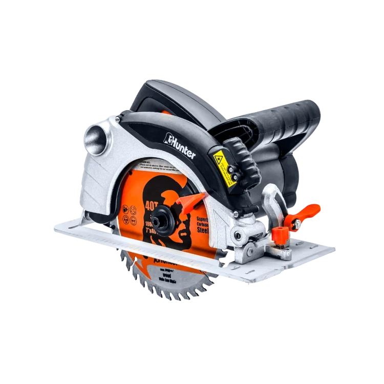 מסור עגול עם לייזר 1400W Hunter לחיתוך מדויק בקורות ופלטות