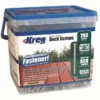 תמונה של אריזת ברגי דק מוסתרים Kreg Protec-Kote – סט של 700 ברגים כולל ביט, להתקנת דק חיצוני