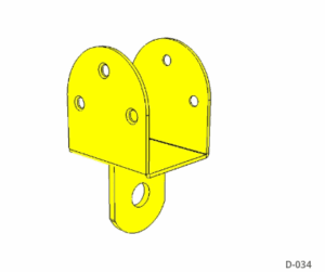 תושבת תליה B D-034 לפרגולות ונדנדות | חיבור בטוח לעץ