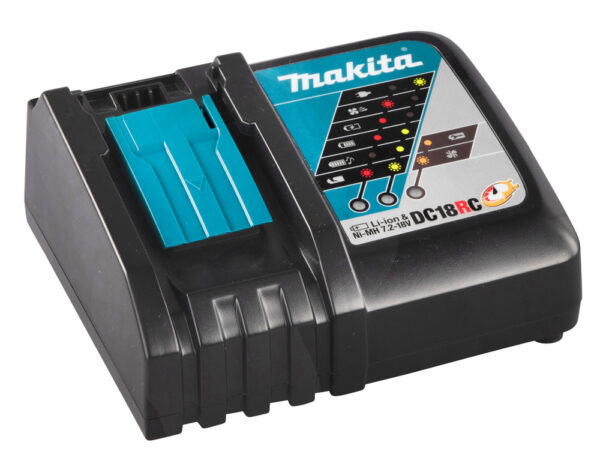 מטען Makita 18V מהיר DC18RC FR – טעינה מהירה לסוללות ליתיום מסדרת LXT