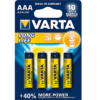 סוללות VARTA AAA – חבילה של 4 סוללות אלקליין עוצמתיות