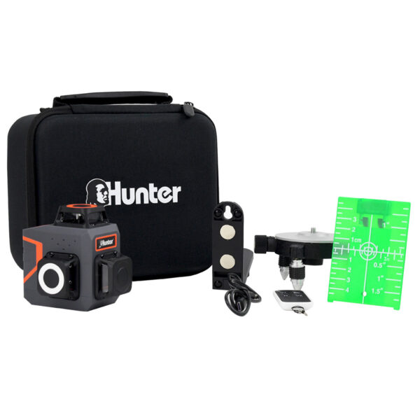 פלס לייזר מיני עם מעמד ושלט Hunter ליישור מדויק בעבודות התקנה