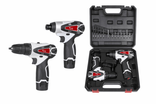 סט 2 מברגות 12V ליתיום במזוודה KR-7312-LI-SET – פתרון מקצועי לעבודה מהירה ונוחה